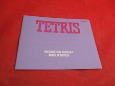 Tetris Nintendo NES Instruction Manual Booklet ONLY Mattel  Canadian  Y1