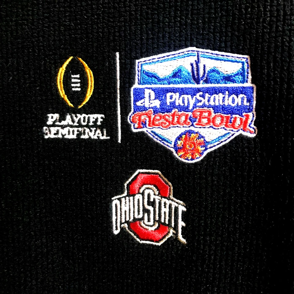Ohio State Buckeyes Pullover 2016 Fiesta Bowl Playoff Semifinal Black 1/4 Zip - Image 2 of 4