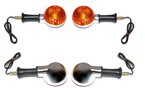 Blinker Satz 4 Stück für KAWASAKI BJ250, EN500,ZL600,VN-15 1500 Vulcan,EL 250 - Bild 2 von 2