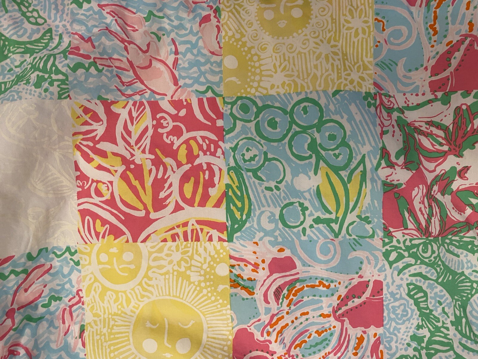 Lilly Pulitzer Multi State Patch Patchwork Delia … - image 2