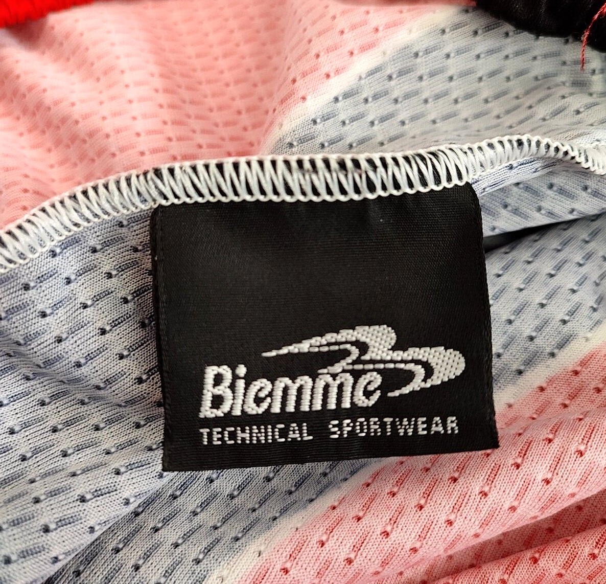 Biemme Cycling Jersey Size 2 Small S Red Short Sleeve Men's Casual Italy Made