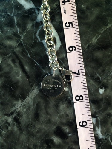 Tiffany & Co. Return To Tiffany Sterling Silver Circle Charm Bracelet W/Pouch - Picture 7 of 20