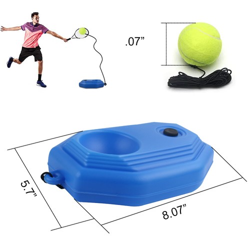 Solo Tennistrainer Rebound Ball mit 6 Bällen für Selbsttennistraining Anfänger - Bild 6 von 12