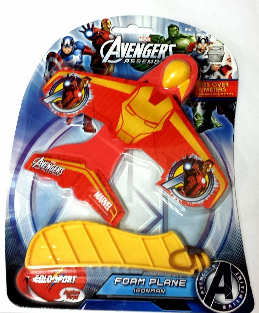 Marvel Avengers Assemble Foam Plane ~ IRONMAN
