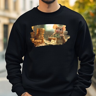 Mouse With Money Sweatshirt Cosy And Perfect For Any Occasion S To 4XL