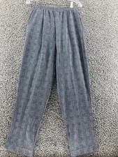 Alfred Dunner Pants Size 12 Gray Straight Pockets Elastic Waist Pull On