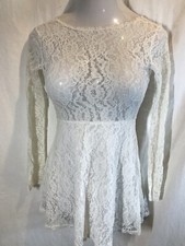 Womens Ianxan Brand Lacey Dress c Open Back  Size Medium