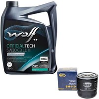 MotoröL Set 5W30 5 Liter + ÖLfilter Sm 110 FüR Lancia Saab Skoda Felicia I Ii