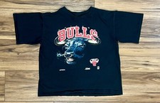 Vintage 90s Salem Sportswear Chicago Bulls Basketball T-Shirt Youth Sz L Bull