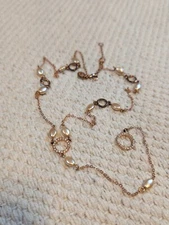 Charming charlie necklace gold toned 19 1/2 inches long