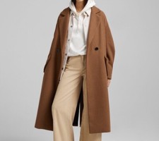 Bershka Brown Coat Size Xs/s Brand New! Rrp£80 New!