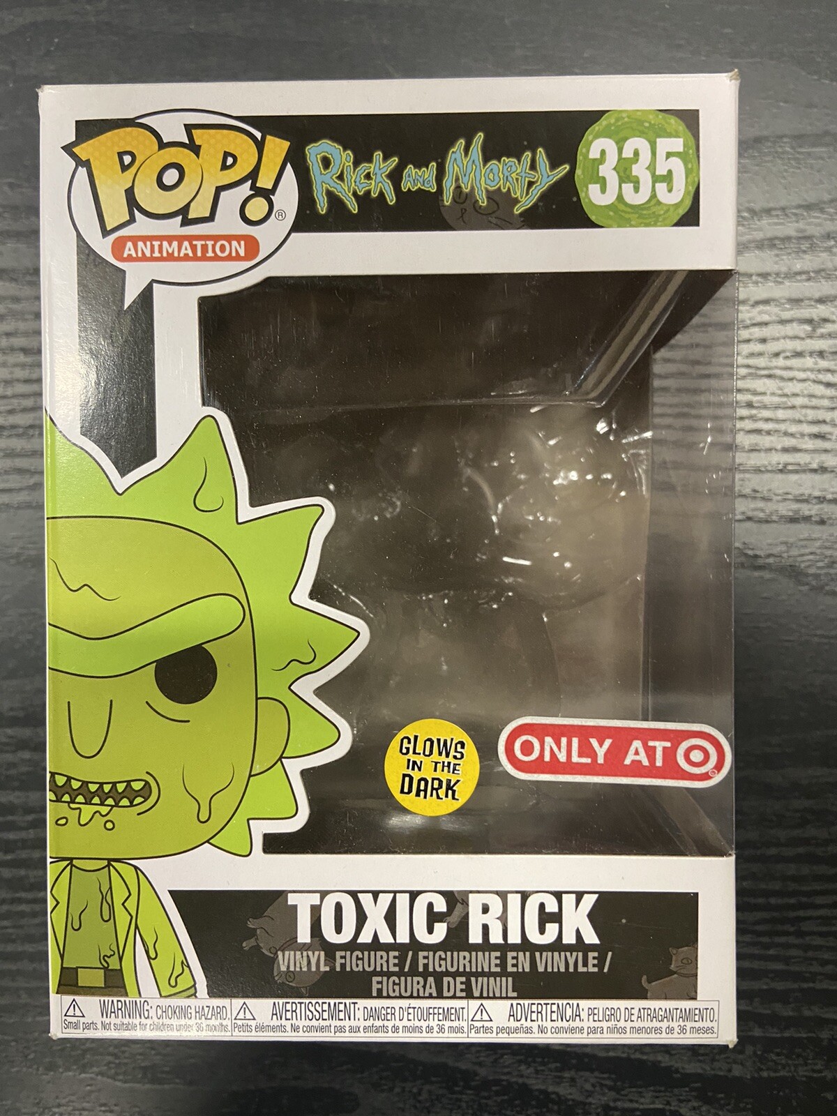 Toxic Rick Rick &Amp; Morty #335 ***Caja De Repuesto E Inserto Solamente*** Sin Funko Pop