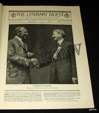 WOODROW WILSON 1912 ELECTED PRESIDENT PICTORIAL WITH CARTOONS THOMAS R MARSHALL
