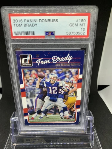 2016 Panini Donruss #180 Tom Brady PSA 10 Gem Mint Patriots, Bucs GOAT 🔥📈