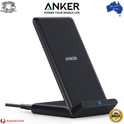Anker 313 Wireless Charging Stand, Qi-Certified For IPhone 16/16 Pro/16 Pro Max/15/14/13, 10W Fast Charging For Galaxy S23/S22/S21 (No AC Adapter