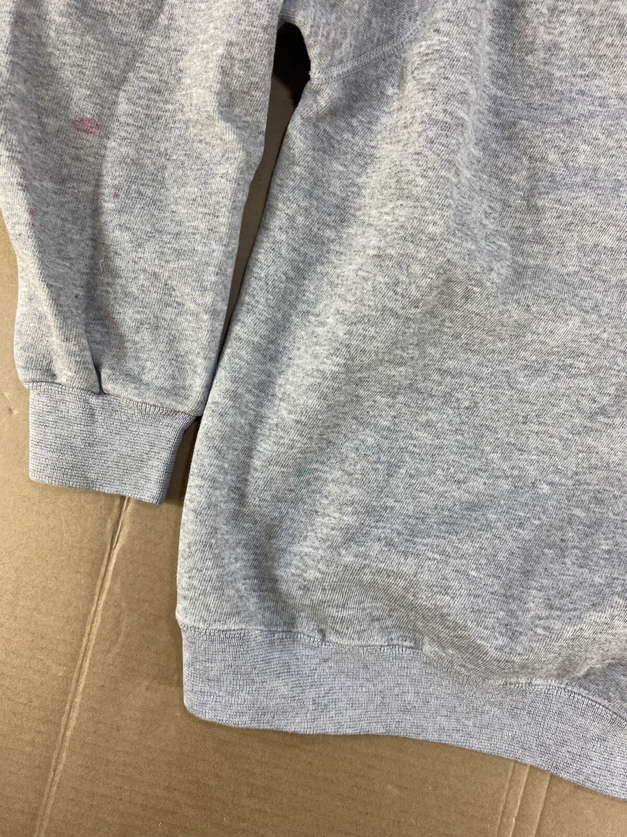 昭和の栄華　目無しHanes 70s sweatshirt Vintage 70s 80s Youth Kids Blank Plain Hanes Gray Sweatshirt