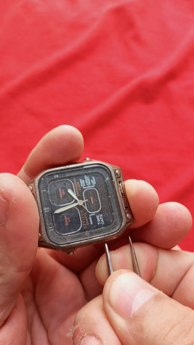 時計 Rare Citizen ana/digi watch C480 Vintage VINTAGE CITIZEN DIGI-ANA ALARM CHRONOGRAPH C480-318304 KA