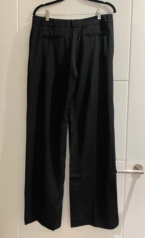 Pantaloni neri Kenzo gamba larga nuovi con etichette taglia EU 40 PREZZO AL PUBBLICO £460