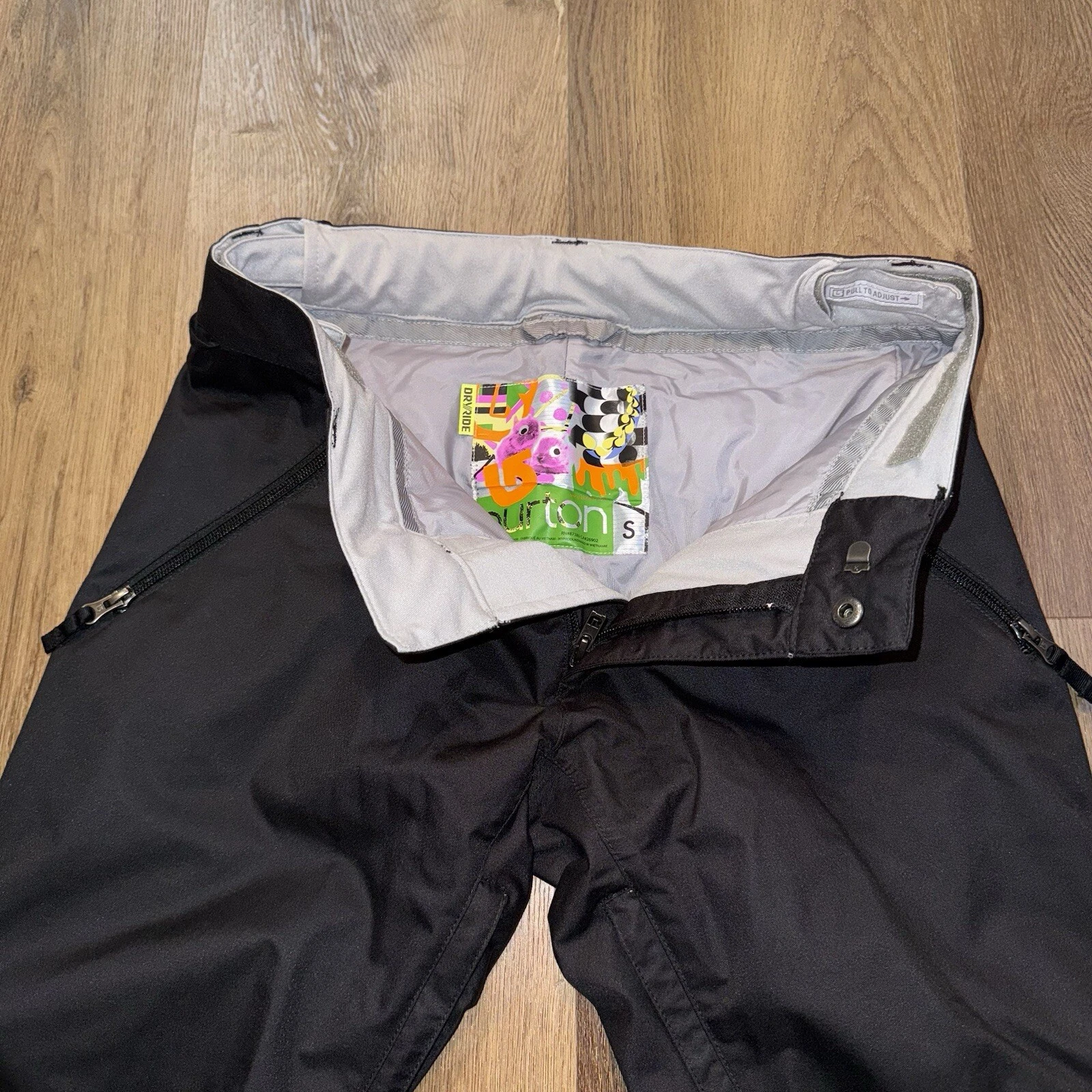 burton dryride insulated ski snow suit pants