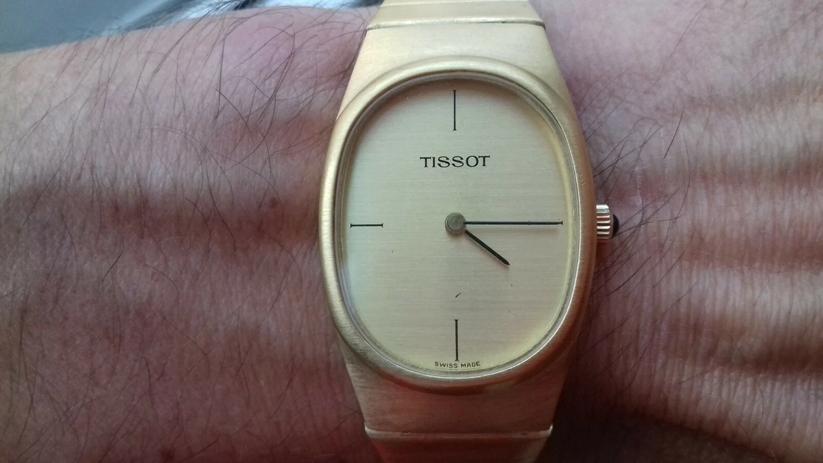 VINTAGE TISSOT GOLD PLATED T1247 HAND WINDING NOS WATCH WATCH 70 WATCH WATCH WA