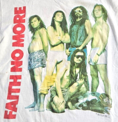 Vintage 1990 Faith No More You Fat Bastards T Shirt Large Single 