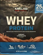 Kirkland Signature Whey Protein, Creamy Chocolate, 5.4lbs