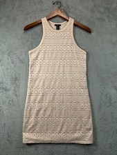 Forever 21 Tank Mini Dress Womens Medium Pink Lace Racerback Sleeveless Casual