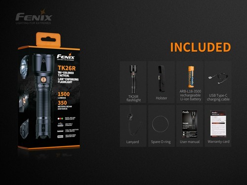 Fenix TK26R Taschenlampe Fackel Leuchte 1500 lm Taktisches Licht 🔦 09FN991 - Bild 6 von 7
