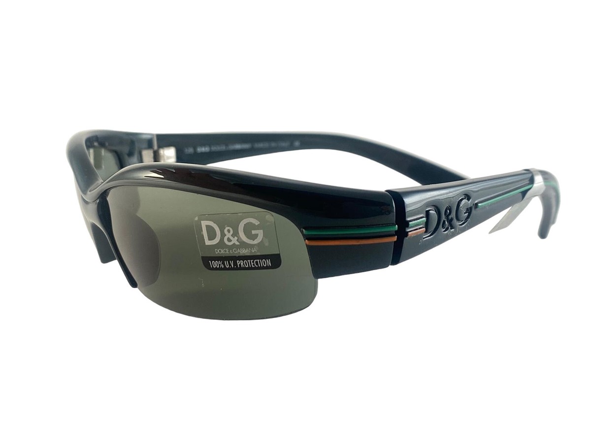 VINTAGE DOLCE & GABBANA DG 2076 SLEEK HALF FRAME SUNGLASSES ITALY