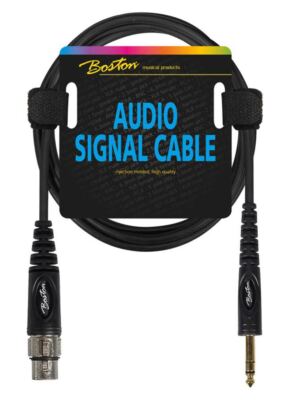 Audiosignalkabel, XLR Buchse auf 6,3mm Klinke Stereo, 3,00 Meter