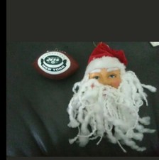 NEW YORK JETS FOOTBALL ORNAMENT & SWEET SANTA ORNAMENT,GREAT PRESENT! Free ship!