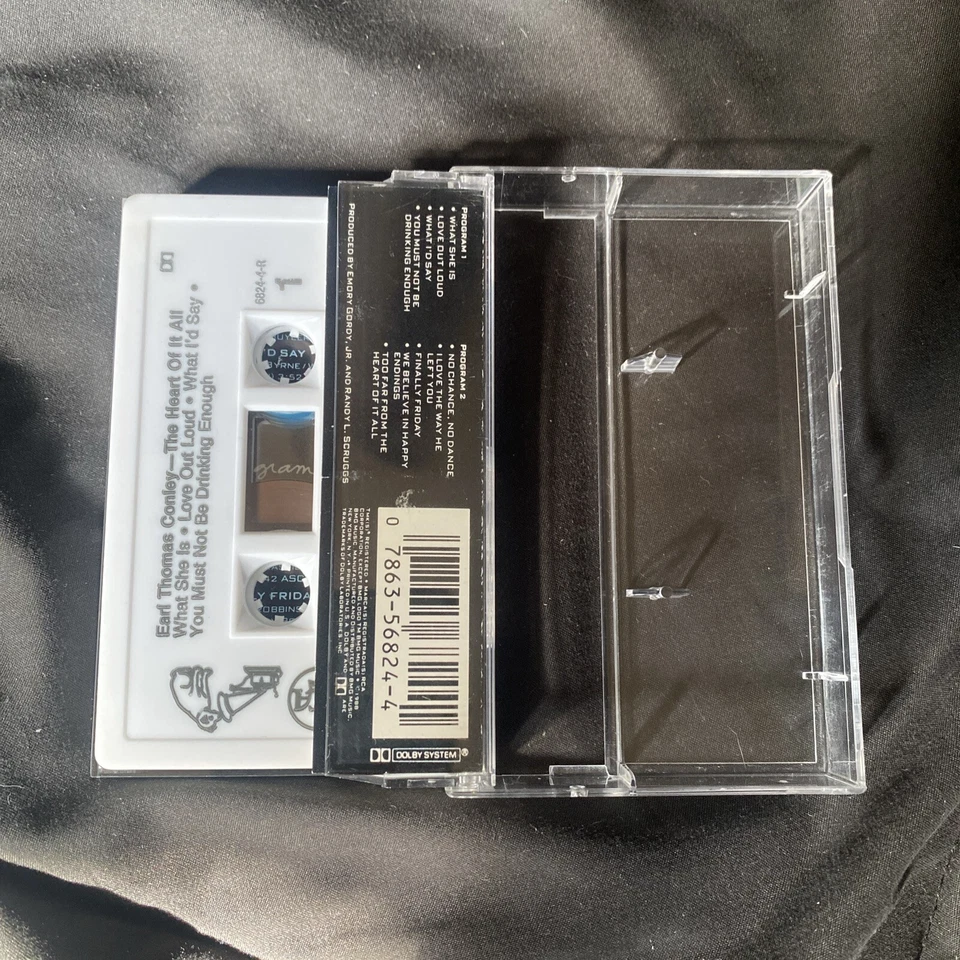 Earl Thomas Conley ~ The Heart of it All Audio Cassette Tape 1988 Foto 2 de 4