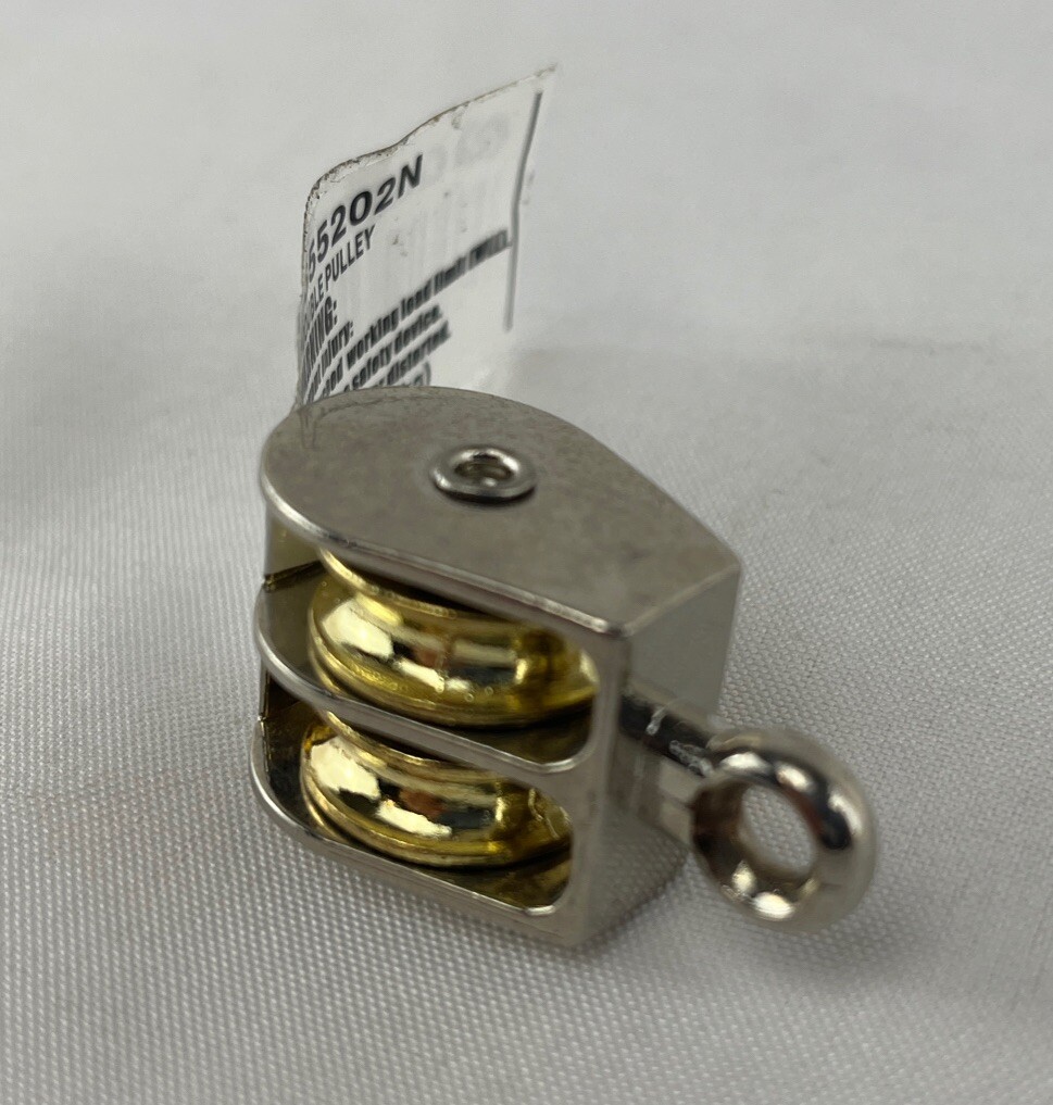 Campbell 3/4 in. D Nickel Copper Ridge Eye Pulley Campbell 3/4 in. D Nickel Copper Ridge Eye Pulley