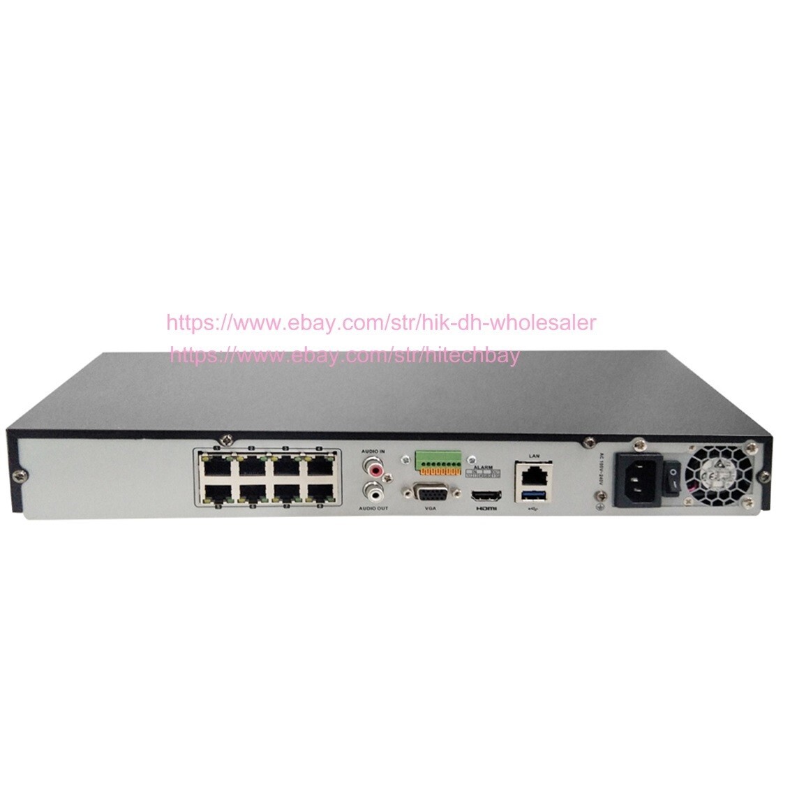 HIKVISION DS-7608NI-I2/8P NVR 4k対応 8ch Hikvision DS-7608NI-I2/8P 8 Channel 12MP (4K) NVR, No HDD