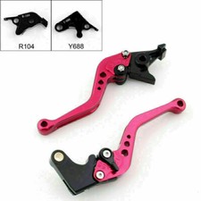 Short Brake Clutch Levers For Yamaha YZF R6 05-14 YZF R1 04-08 R6S Red UK