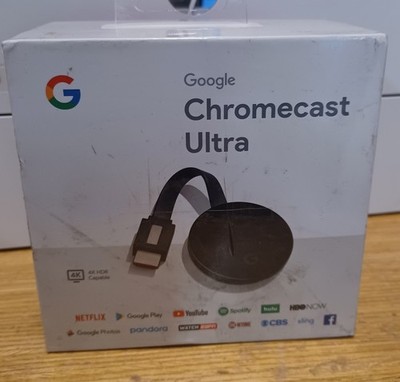 Google Chromecast Ultra 4K Digital Media Streamer - Black