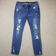 Judy Blue Skinny Fit Jeans Womens Size 15/32 Style JB88177 Distressed