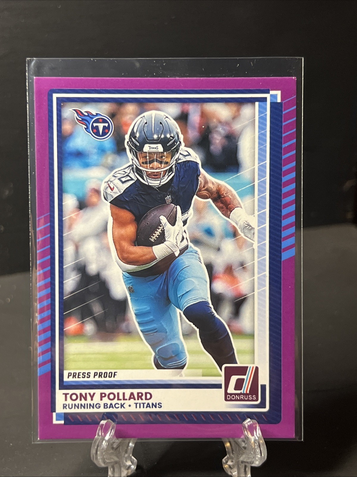 2025 Panini Donruss - Tony Pollard #272 Purple Press Proof
