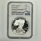 2020-S $1 American Silver Eagle First Releases Proof PF 69 U CAM NGC.