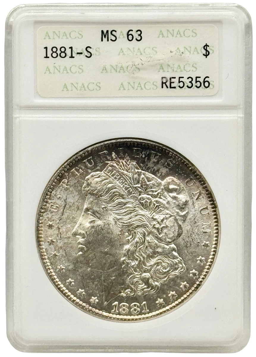 MS 63 Graded 1881 Year Morgan US Dollars (1878-1921) for sale | eBay