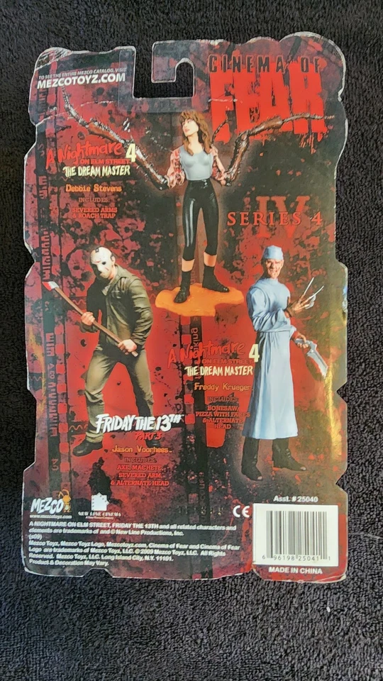 Mezco Cinema of Fear серия 4, набор из 3 Джейсона, Фредди и Дебби (MISB) - Изображение 3 из 4