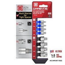 8-piece Stubby Low Profile Bit Socket Set 4mm To 16mm 12 Xzn Triple Square 8-piece Stubby Low Profile Bit Socket Set 4mm To 16mm 12 Xzn Triple Square