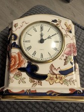 Masons Ironstone Mandalay Mantle Clock  H5" X W5" Vgc For Spares And Repairs 