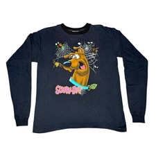 Vintage 90s Cartoon Network Scooby-Doo Spiders Long Sleeve Shirt Size Youth XL
