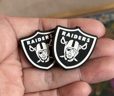 2 Piece LAS VEGAS Football Team Silicone Focal Beads DIY Jewelry Pens 