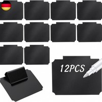 Etikettenhalter Clip 12 StüCk Korb Etiketten Clips Schwarz Label Halter FüR L