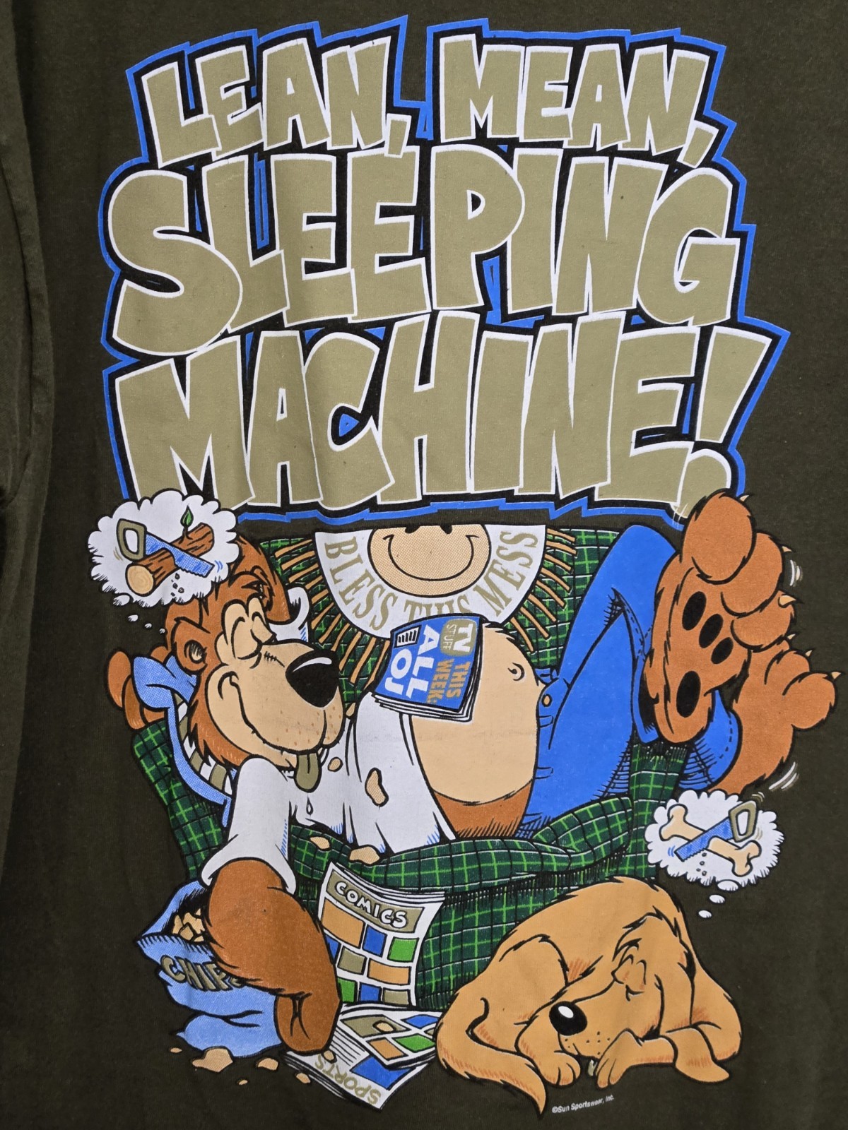 Lean Mean Sleeping Machine Vintage Single Stitch … - image 2