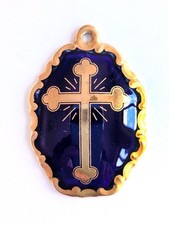 Rosenthal Porzellan-Schmuckanhänger Motiv Kreuz