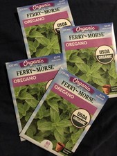 4 packs OREGANO seeds FERRY-MORSE brand Non-GMO Garden Herb Seeds  4 x 120MG New