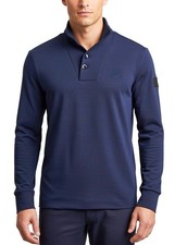 G-STAR RAW | Mens Poult Collar Imperial Blue Slim Fit Shawl Jumper Top | XS